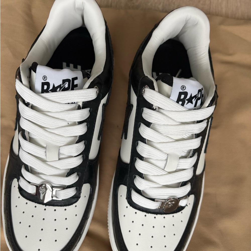 Bape Black and White Womens Sneakers
